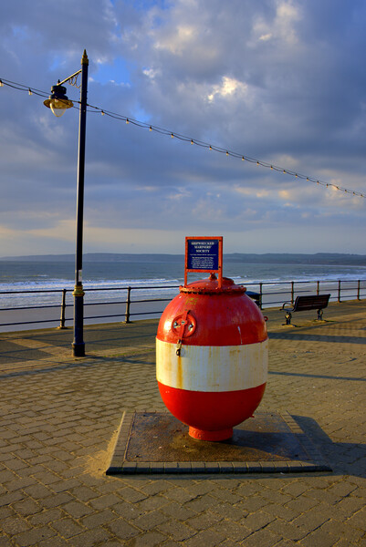 Filey Seafront Picture Board by Steve Smith