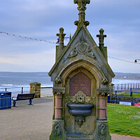 Buy canvas prints of Filey Victorian Water Fountain by Steve Smith