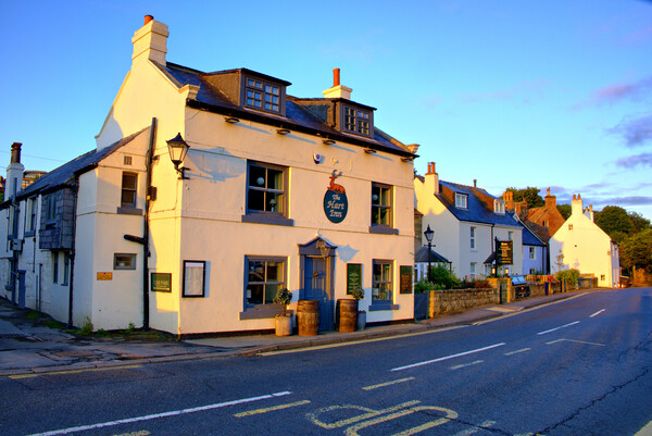 The Hart Inn Sandsend Picture Board by Steve Smith
