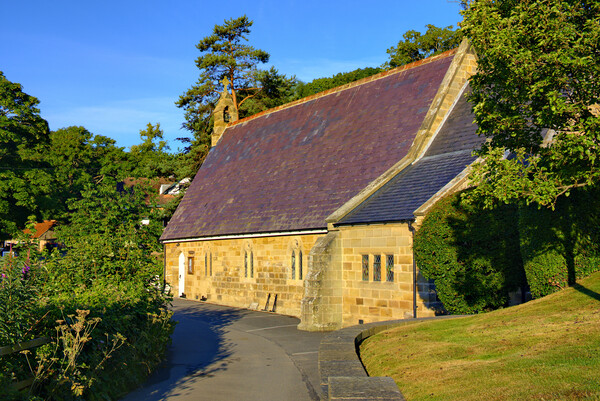 Sandsend Church Picture Board by Steve Smith