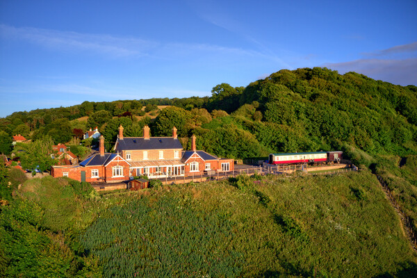 Sandsend Old Station Picture Board by Steve Smith