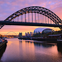 Buy canvas prints of Tyne Bridge Sunrise by Steve Smith