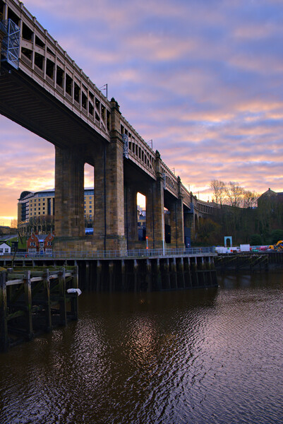 High Level Bridge Newcastle Picture Board by Steve Smith