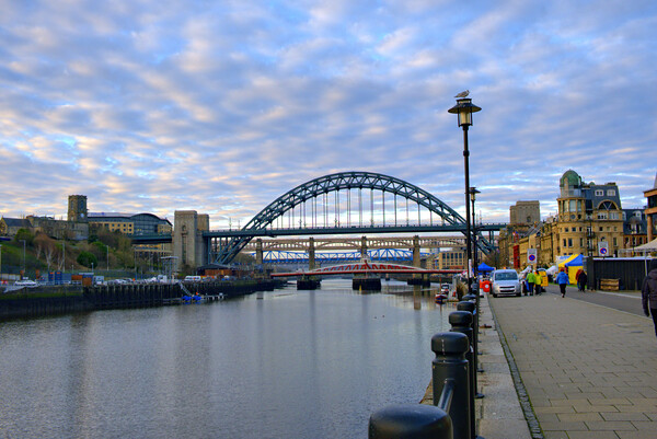 Newcastle Quayside Picture Board by Steve Smith