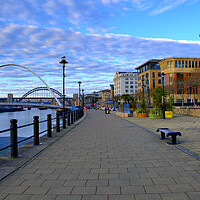 Buy canvas prints of The Vibrant Newcastle Quayside by Steve Smith