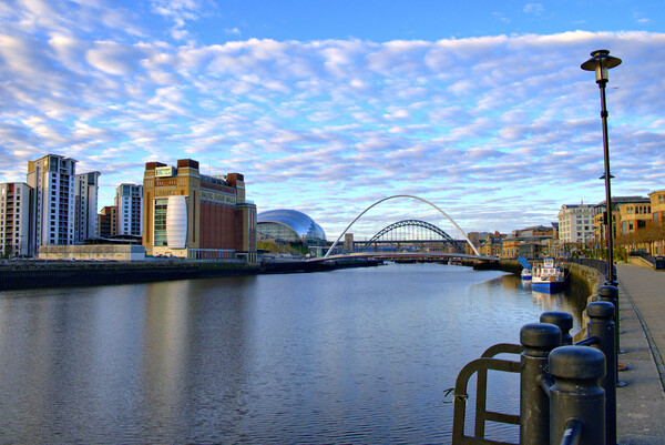 Newcastle Quayside Picture Board by Steve Smith