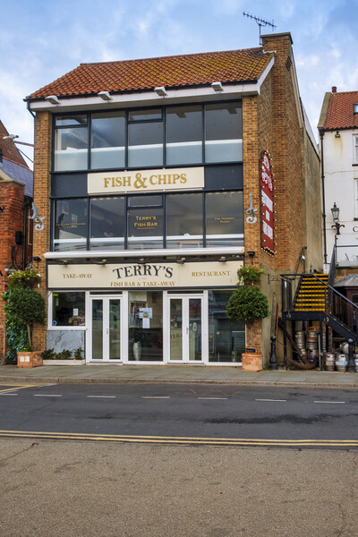 Terrys Fish And Chips Picture Board by Steve Smith