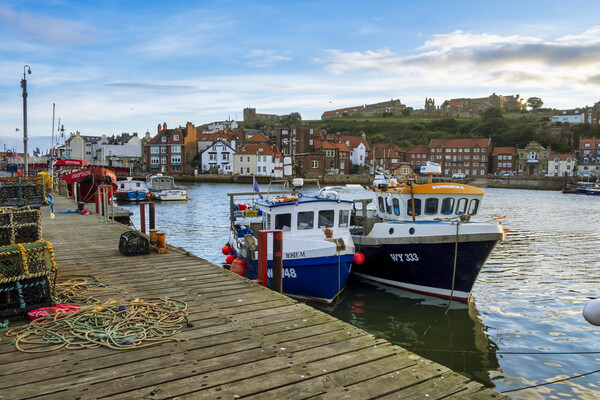 Whitby Fishing Picture Board by Steve Smith