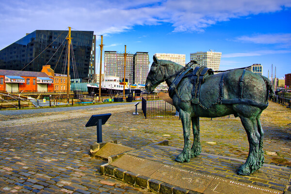 Tribute to Liverpools Working Horses Picture Board by Steve Smith