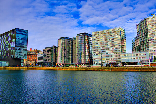 Majestic Liverpool Docks Picture Board by Steve Smith