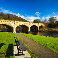 Buy canvas prints of Mercury Bridge Richmond Yorkshire by Steve Smith