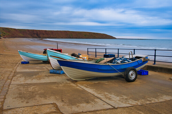 Captivating Filey Coastline Picture Board by Steve Smith
