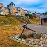 Buy canvas prints of The Filey Anchor by Steve Smith