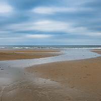 Buy canvas prints of Serenity on Filey Beach by Steve Smith