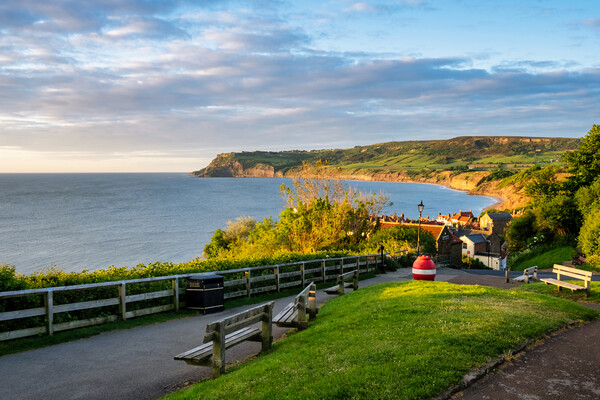 Robin Hoods Bay Yorkshire Coast Picture Board by Steve Smith