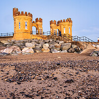 Buy canvas prints of Withernsea Pier Towers by Steve Smith
