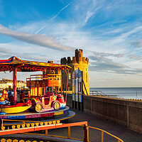 Buy canvas prints of Withernsea Pier Towers by Steve Smith