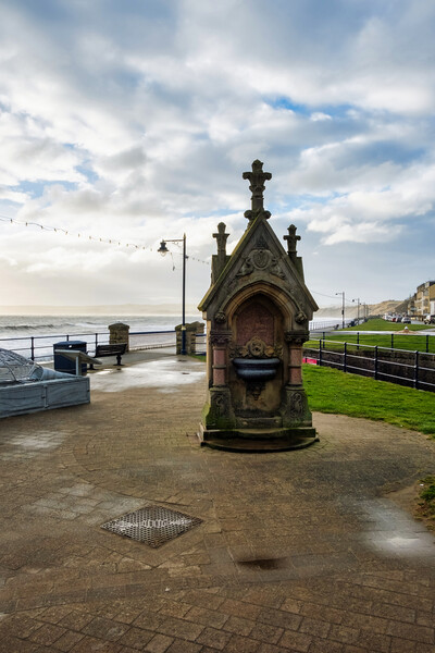 The Filey Water Fountain Picture Board by Steve Smith