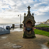 Buy canvas prints of The Filey Water Fountain by Steve Smith