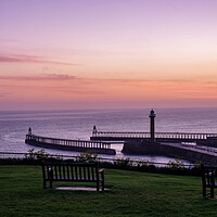 Buy canvas prints of Whitby Sunrise by Steve Smith