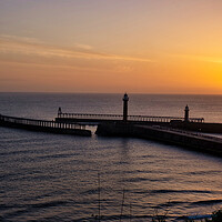 Buy canvas prints of Whitby Sunrise by Steve Smith