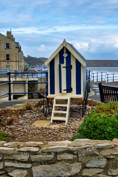 Filey Bathing Machine Picture Board by Steve Smith