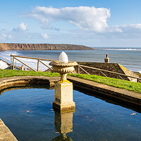 Buy canvas prints of Crescent Gardens Pond Filey by Steve Smith
