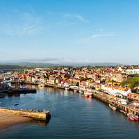 Buy canvas prints of Serene Whitby by the Sea by Steve Smith