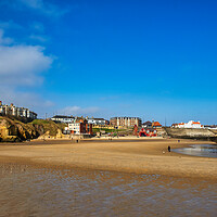 Buy canvas prints of Cullercoats Beach by Steve Smith