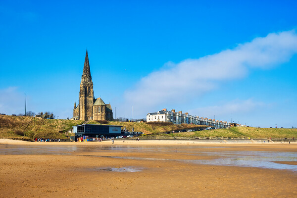 Longsands Beach Tynemouth Picture Board by Steve Smith