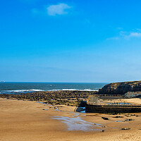 Buy canvas prints of Serene Shores of Tynemouth by Steve Smith