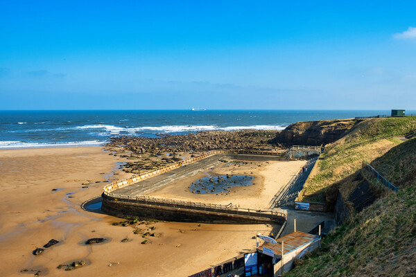 Longsands Beach Tynemouth Picture Board by Steve Smith