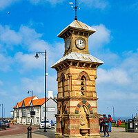 Buy canvas prints of Tynemouth Clock Tower by Steve Smith