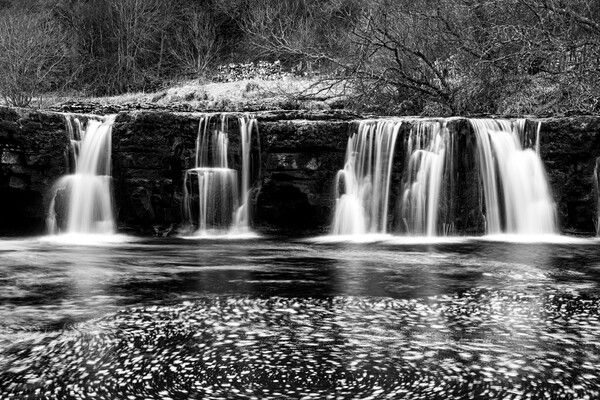 The Serene Wain Wath Waterfall Picture Board by Steve Smith
