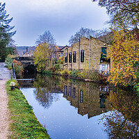 Buy canvas prints of Serenity by the Rochdale Canal by Steve Smith