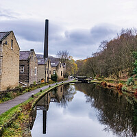 Buy canvas prints of Serene Beauty on Rochdale Canal by Steve Smith