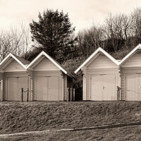 Buy canvas prints of North Bay Scarborough Beach Huts by Steve Smith