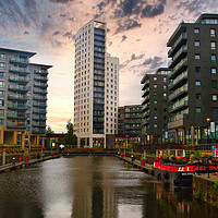 Buy canvas prints of Leeds Dock by Steve Smith