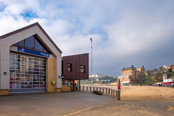 Lifeboat Station Scarborough Picture Board by Steve Smith