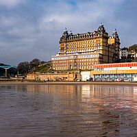 Buy canvas prints of Grand Hotel Scarborough by Steve Smith