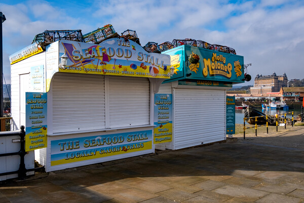 Seafood Stalls Picture Board by Steve Smith