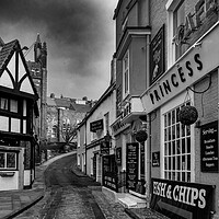 Buy canvas prints of Scarborough Cafes by Steve Smith