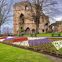 Buy canvas prints of Springtime Splendour at Knaresborough Castle by Steve Smith
