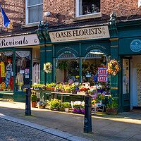 Buy canvas prints of Ripon Shop Fronts by Steve Smith