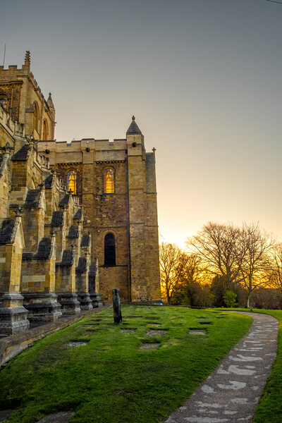 Ripon Cathedral Sunrise Picture Board by Steve Smith