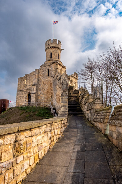 Lincoln Castle Walls Picture Board by Steve Smith