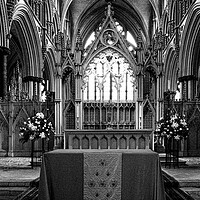 Buy canvas prints of The Cathedral at Lincoln by Steve Smith