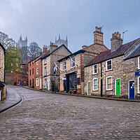 Buy canvas prints of Steep Hill Lincoln by Steve Smith