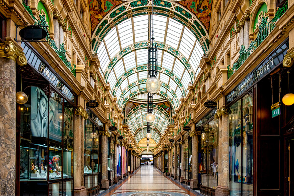 County Arcade Leeds Picture Board by Steve Smith