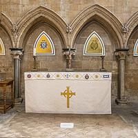 Buy canvas prints of Emergency Services Nave Lincoln Cathedral by Steve Smith
